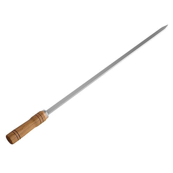 Espeto Simples Aço Inox 70cm Mk Steel