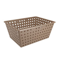Cesta Organizadora Maxi Retangular Coza Cinza 39cm