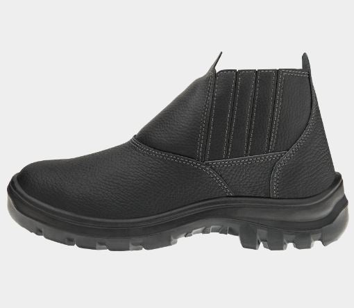 BOTINA DE COURO ELASTICA N.41 BIQUEIRA PLASTICA - MARLUVAS