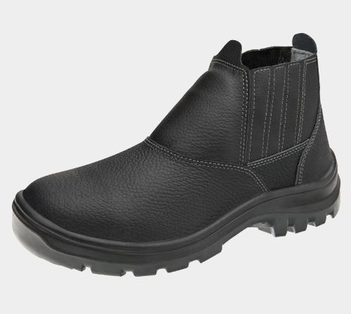 BOTINA DE COURO ELASTICA N.41 BIQUEIRA PLASTICA - MARLUVAS