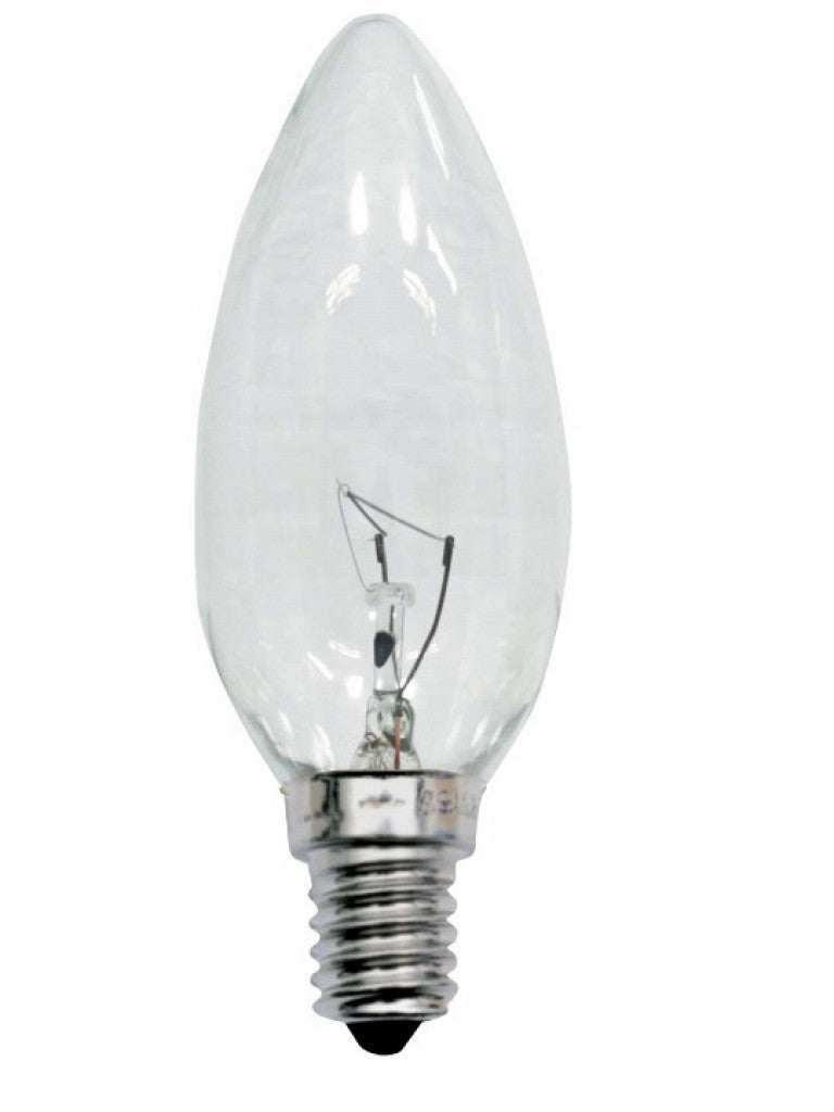 LAMPADA VELA LISA CLARA 40W X 127V E-14