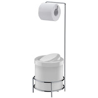 Suporte Para Papel Higiênico Com Lixeira 5L Future Branco