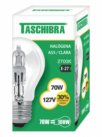 Lâmpada Halógena A55 70W 127V Taschibra