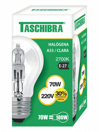 Lampada Halogena A55 70w 220v Taschibra Brasilux
