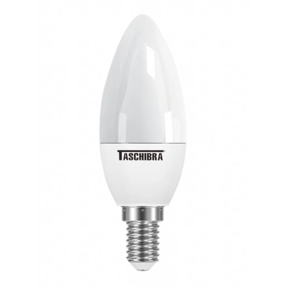 Lampada Led Vela Leitosa Brasilux 3w 6500k E14 E27