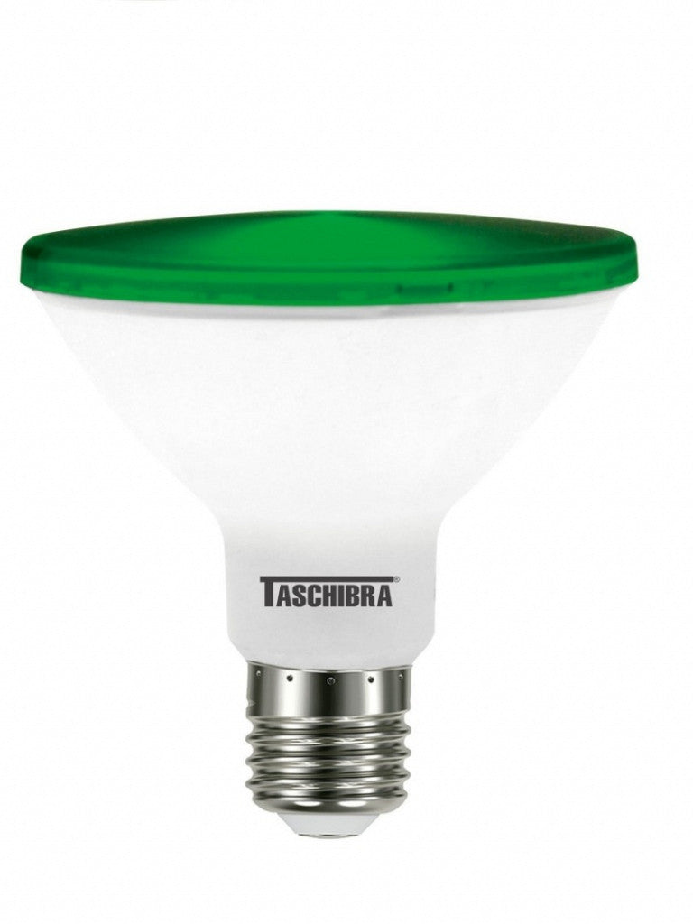 LAMPADA TASCHIBRA PAR 30 E-27 VERDE IP65 EXTERN 11W AUTOVOLT