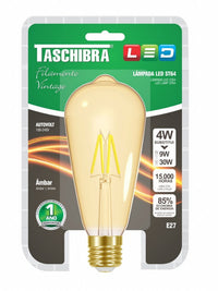 Lampada Led Filamento Vintage St64 Autovolt 4w Taschibra