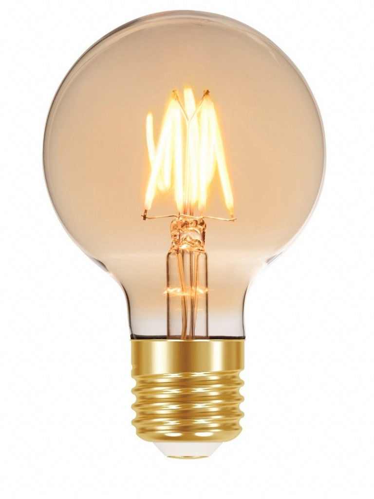 LAMPADA TASCHIBRA LED FILAM.VINTAGE GLOBO G80 AUTOVOLT 4W AM