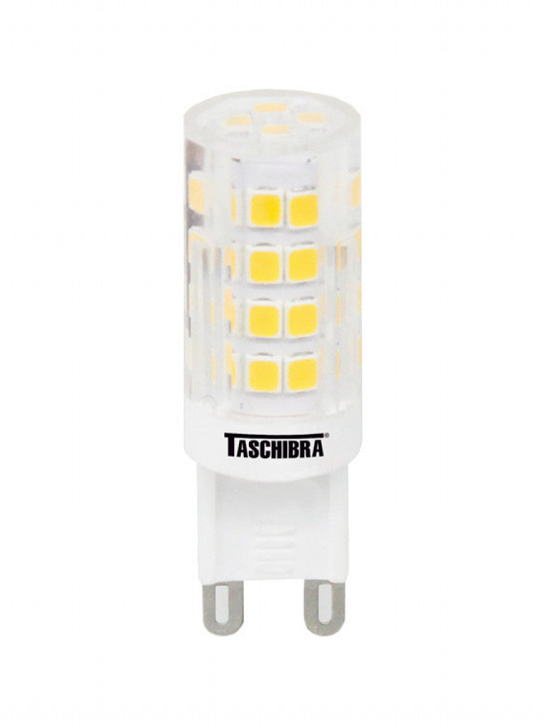 LAMPADA LED G9 BIPINO 3W 2700K 127V TASCHIBRA