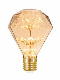 Lampada Led Fireworks Vintage D95 Ambar Brasilux