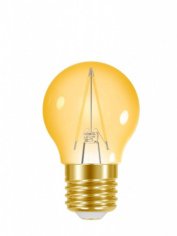Lampada Filamento Vintage Globo G45 Ambar Taschibra