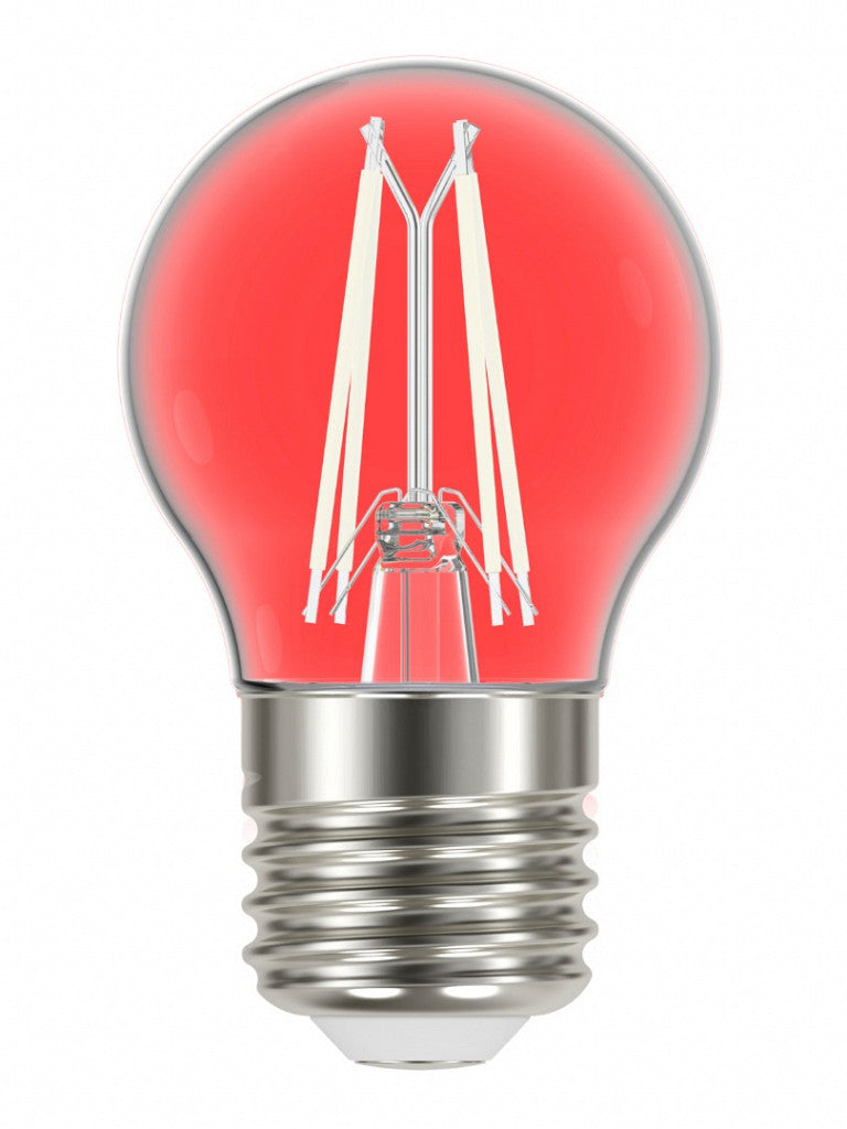Lampada Filamcolor Bolinha G45 Autovolt Vermelha Taschibra