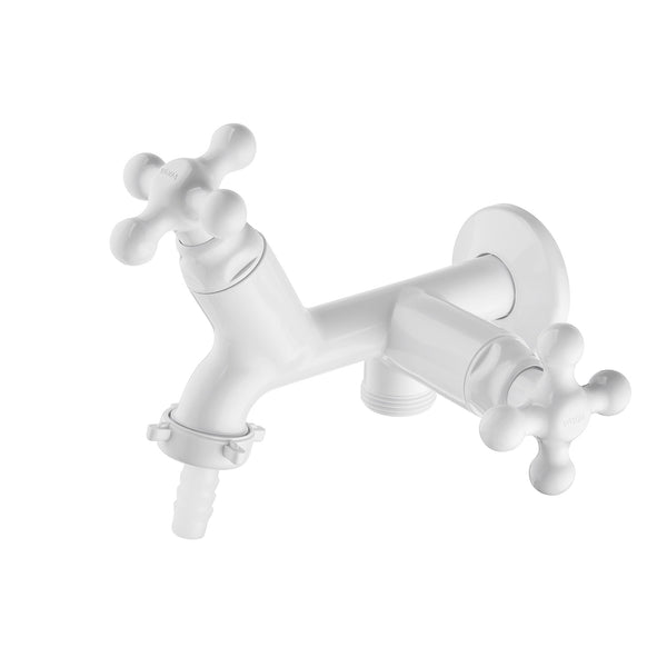 Torneira Para Máquina De Lavar Viqua Branca