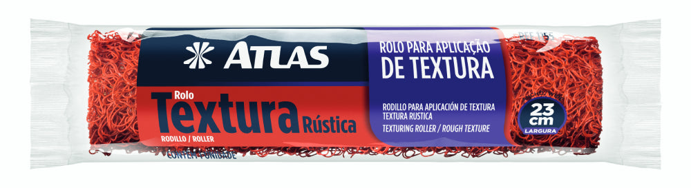 Rolo Para Pintura De Textura Rústica 23cm Atlas