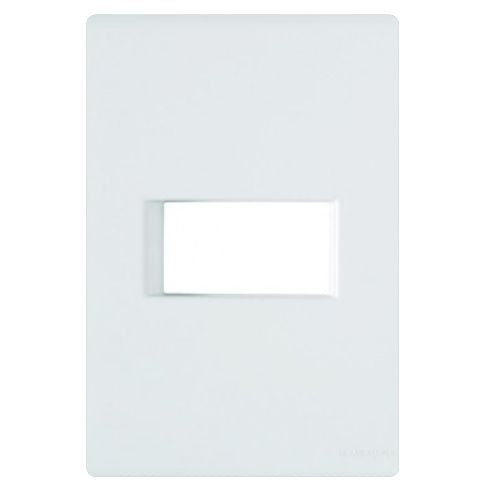 TRAMONTINA LIZ PLACA 4X2  IP HORIZONTAL BRANCA