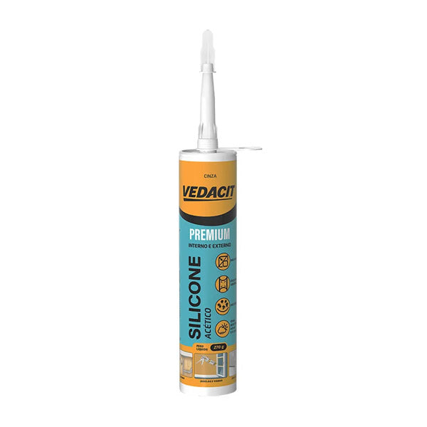 VEDACIT SILICONE ACT PREMIUM CINZA / 270GR