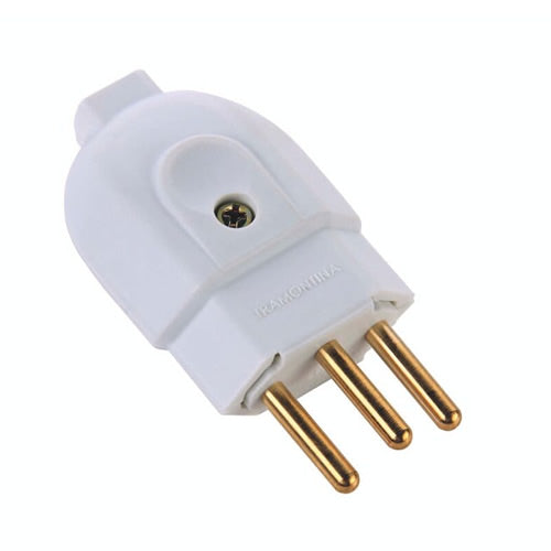 Plug Macho 2p+t 10a Branco Tramontina