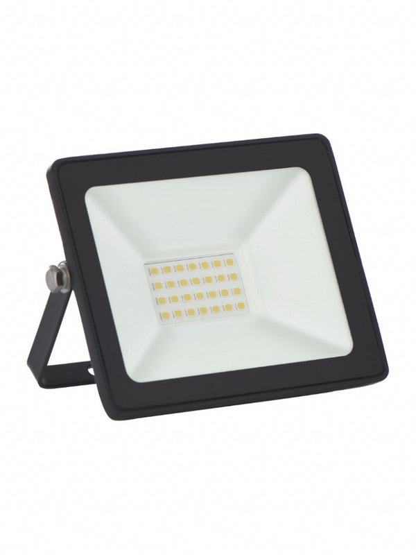 Refletor Led Slim 20w 3000k Preto Taschibra
