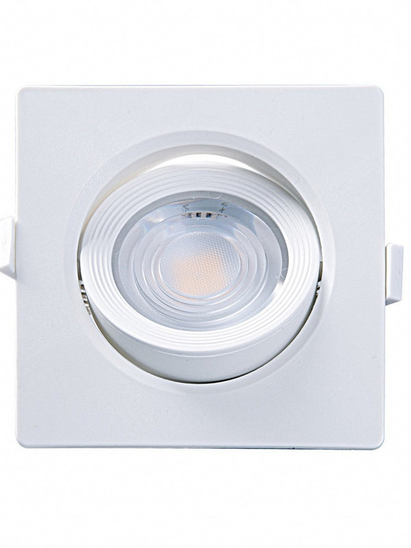 Spot De Embutir Quadrado Led 7w 3000k Brasilux