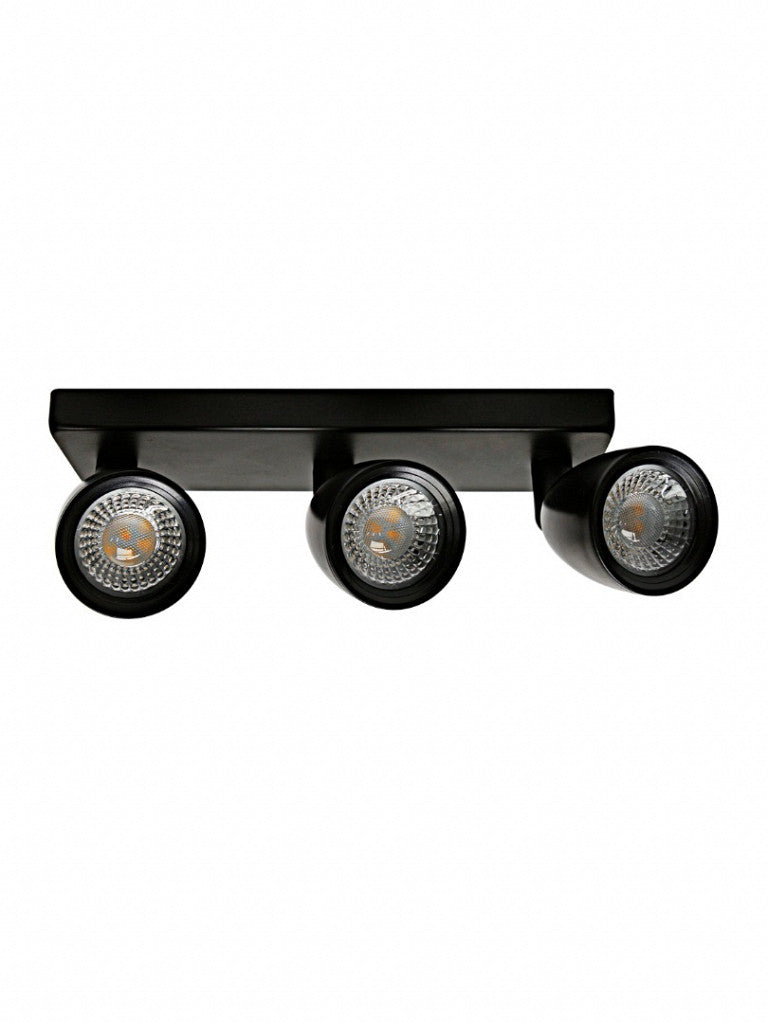 Spot Taschibra Direct Linear Led Mr16 3x4w 3000k Preto Brasilux