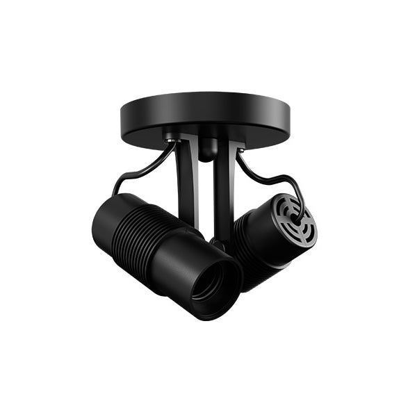 SPOT TASCHIBRA SOBREPOR VITTO 2XE27 PRETO P/ LAMPADA LED