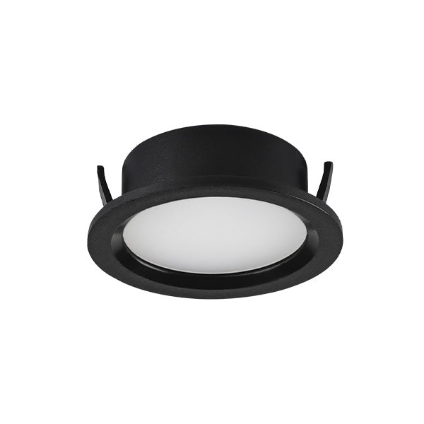 Kit 2 Spot Led Cabinet Redondo 2w 3000k Preto Brasilux