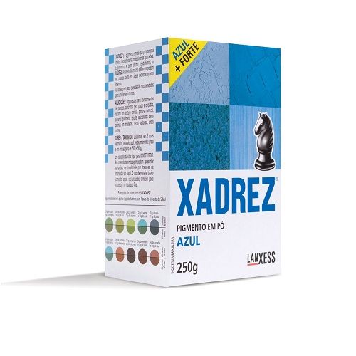 Pigmento Xadrez Em Pó 250g Azul