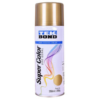 Tinta Spray Metálico Tekbond Dourado 350ml