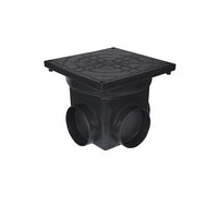 Caixa De Passagem Para Esgoto 240x240mm Em Pvc Preta