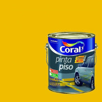 Tinta Piso Acrílica Coral Amarelo Demarcação 3,6l