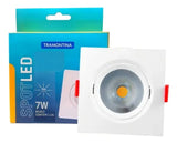TRAMONTINA SPOT LED EMB QUADRADO 7W 3000K