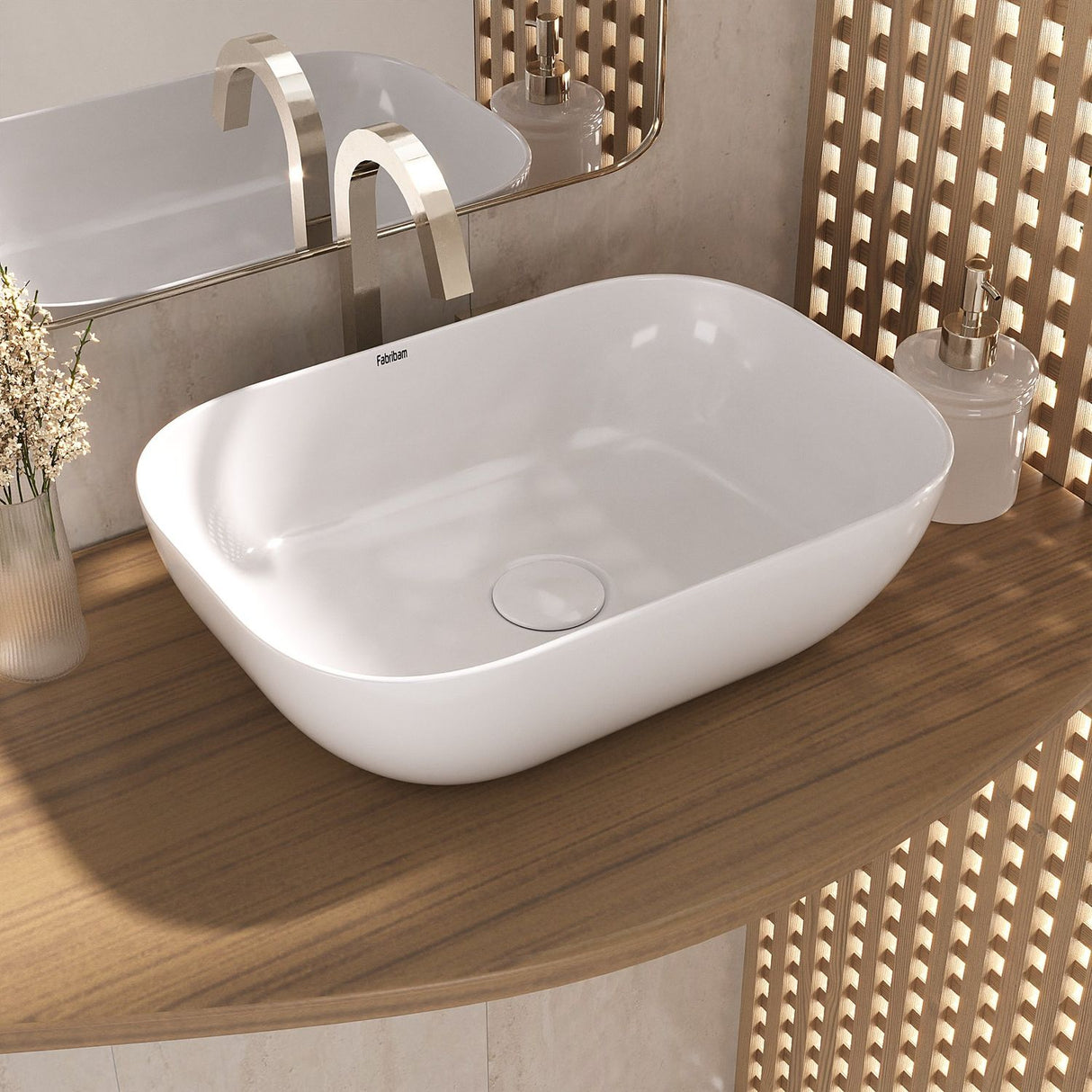 Cuba de Apoio Fabribam Bruna Branco Brilho