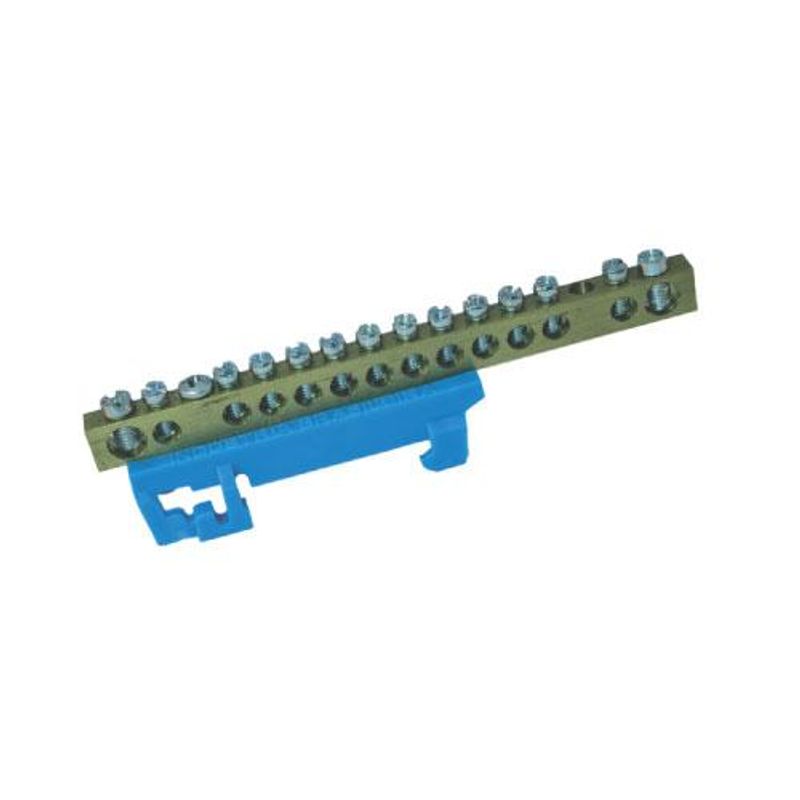 SUPORTE BARRAMENTO NEUTRO 8 AZUL BET