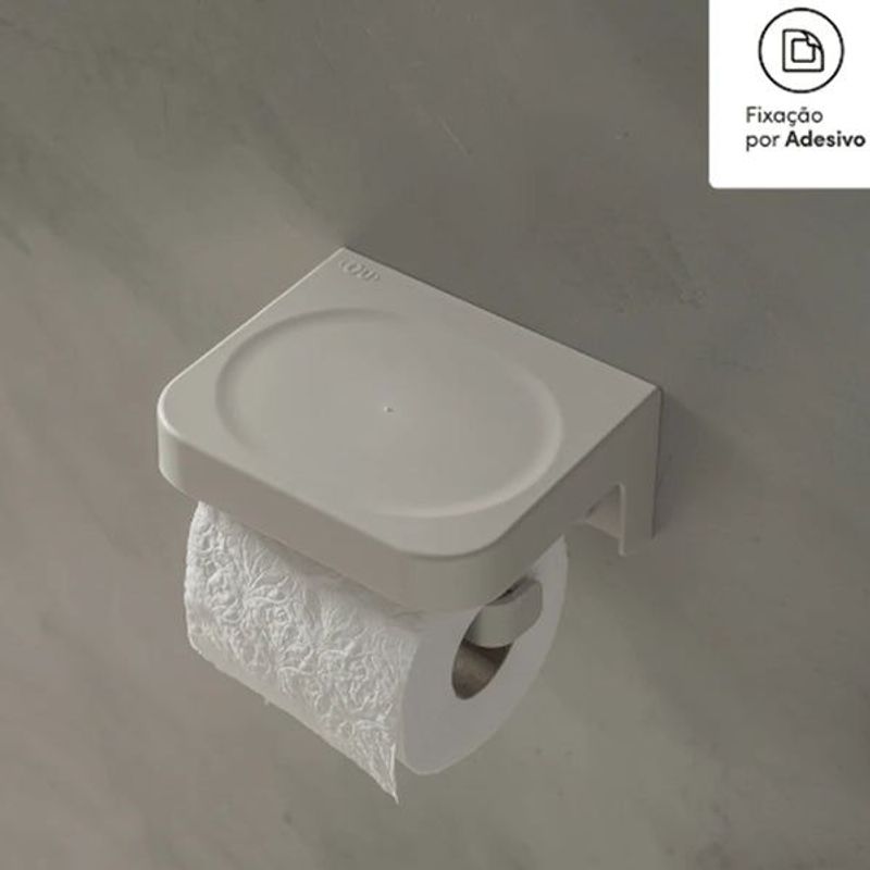 Porta Papel Higiênico de Parede Eleve Bege