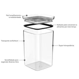 Pote Hermético Block Maxxi 3,5L Natural