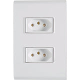 Tramontina Liz Conjunto 2 Tomadas 2P+T 10A/250V Branca