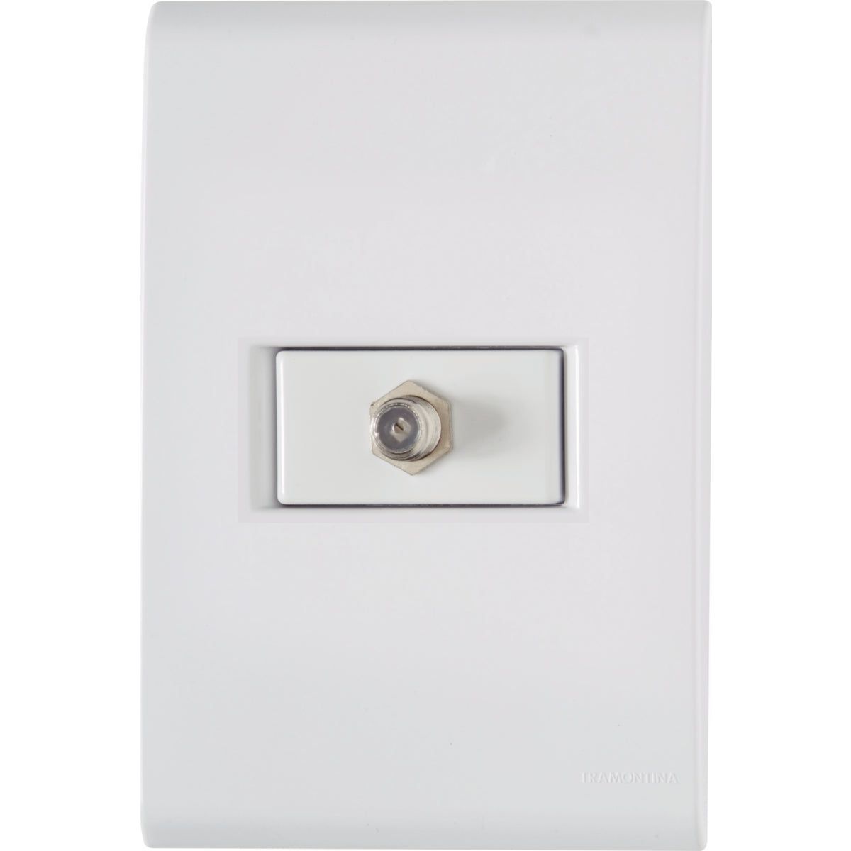 Tramontina Liz Conjunto 1 Tomada TV Satélite Branco