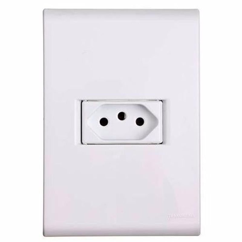 Tramontina Liz Conjunto 1 Tomada 2P+T 10A/250V Branca