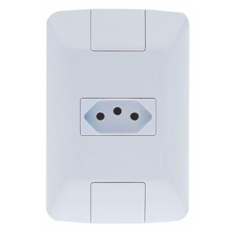 Tramontina Aria Conjunto 1 Tomada 2P+T 10A/250V Branco