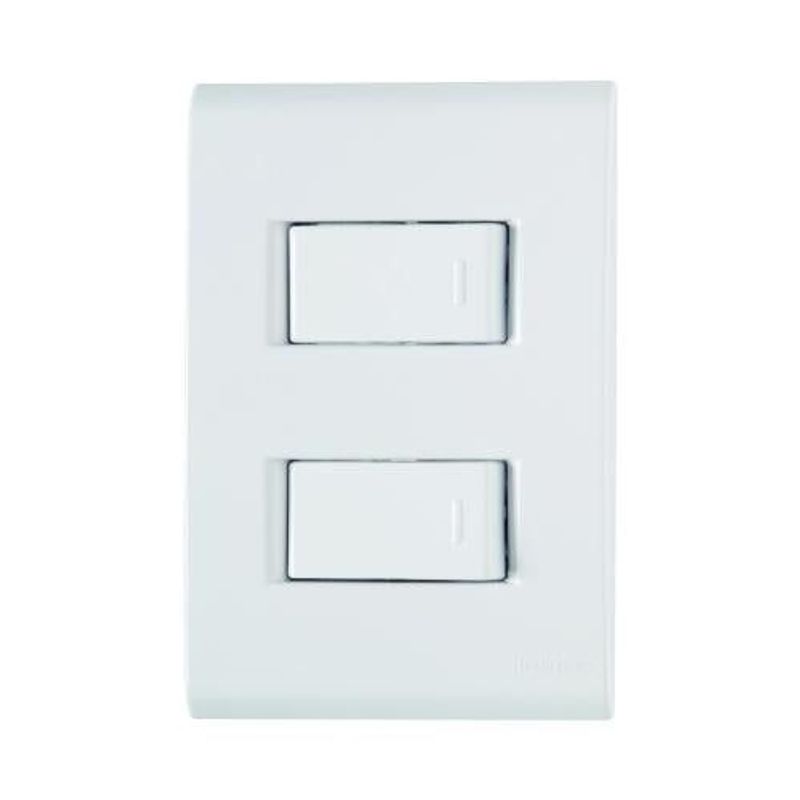 TRAMONTINA LIZ CJ 2 INTERRUPTORES SIMPLES 10A/250V