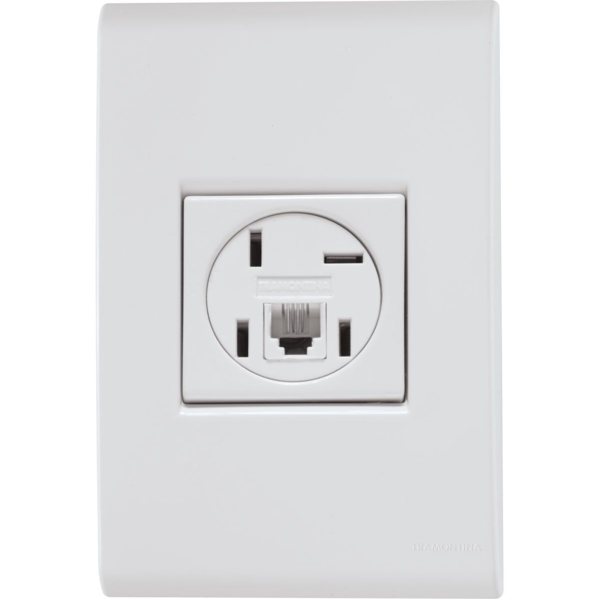 Tramontina Liz Conjunto 1 Tomada para Telefone 4P + RJ11