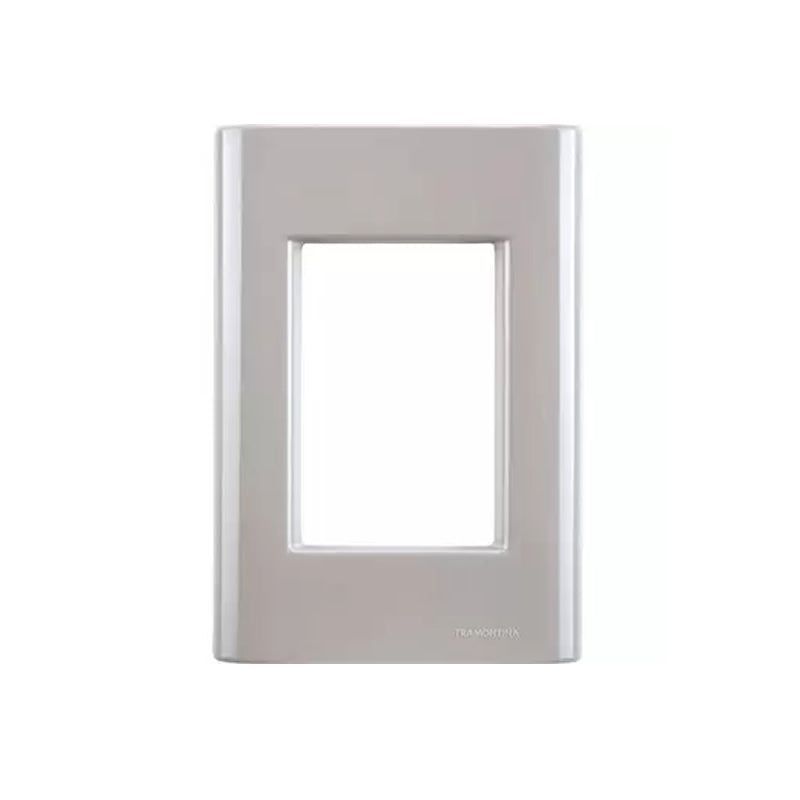 Placa Tramontina Giz 4x2 com 3 Posições Juntas Fendi