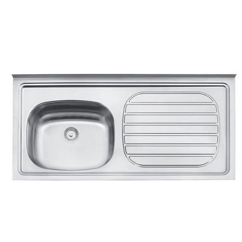 Pia de Inox Standard 120x55cm com Cuba Esquerda Tramontina