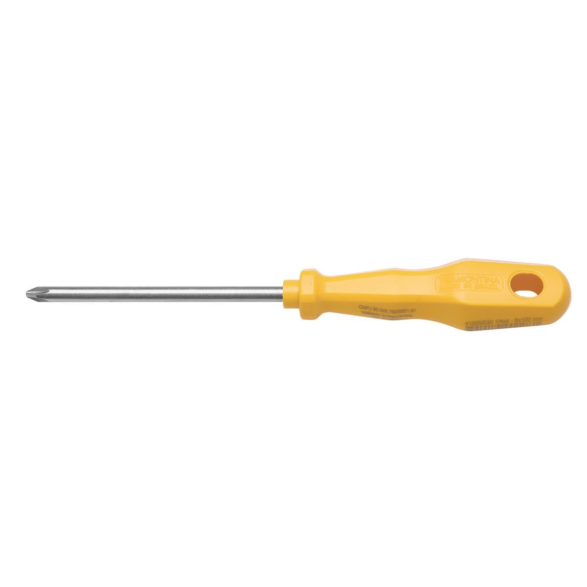 Chave de Fenda Ponta Cruzada (Philips) 1/4 x 4 Polegadas Tramontina