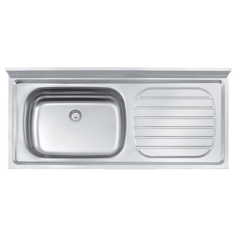 Pia de Inox Standard 120x55cm com Cuba Esquerda Tramontina