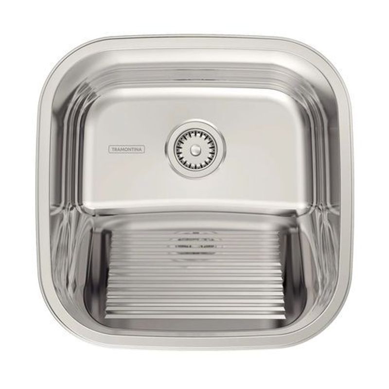 Tanque de Embutir Tramontina em Aço Inox 40x40 Polido