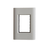 Placa Tramontina Giz 4x2 com 3 Posições Juntas Fendi