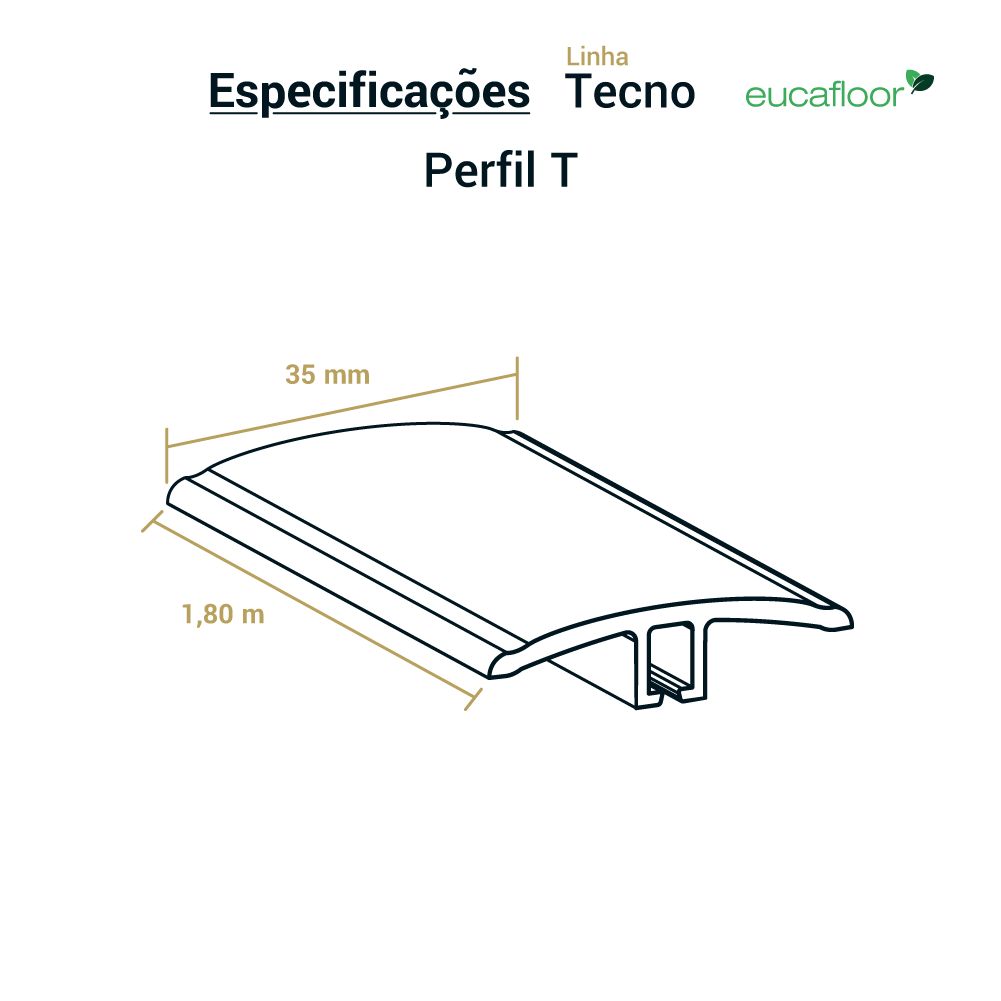 Eucafloor Tecno Perfil T Nº 07 1,80 Metros