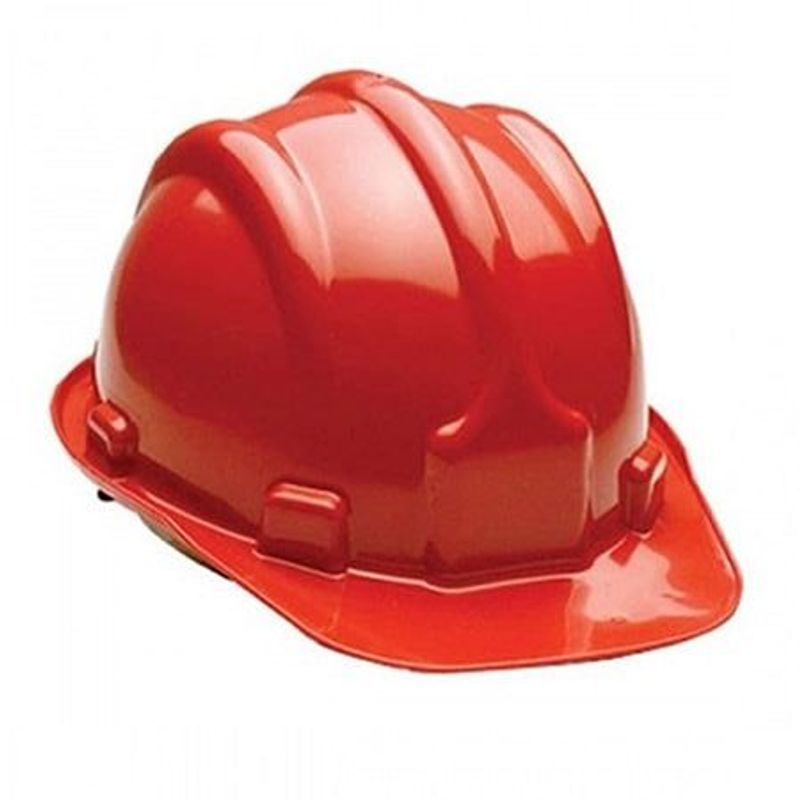 Capacete Aba Frontal Polietileno Vermelho Worker