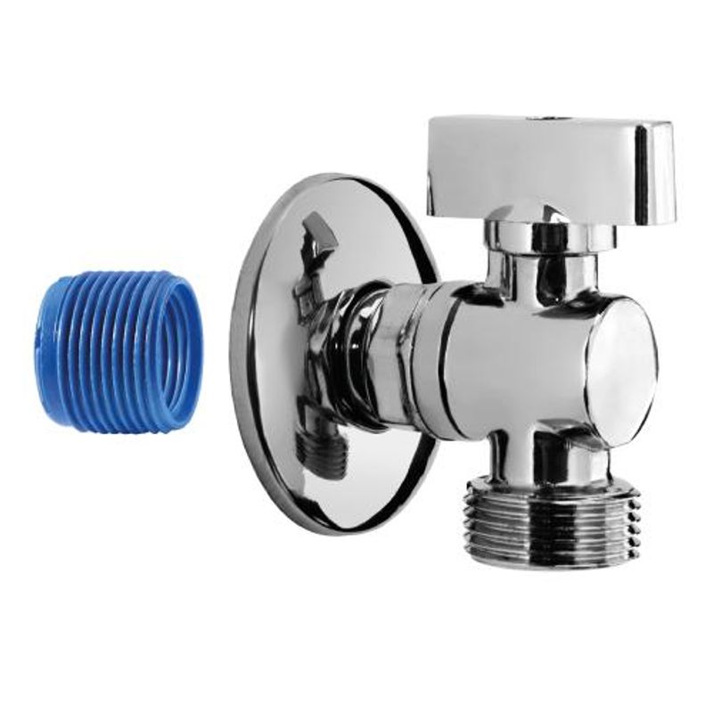 Blukit Torneira 90° Cromada de Esfera para Máquina de Lavar 1/2
